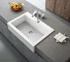Sapho ARYA Keramikspüle mit Armaturloch 66x62cm, Weiß Produktbild-Vorschau 4