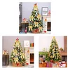 INF Rosetas navideñas Decoración navideña doradas, paquete Vista previa de la imagen del producto 3