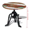 Tavolino in legno vecchio in ghisa 60x(42-63) cm Anteprima dell’immagine prodotto 4