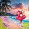 Kuketo | Plavecký kruh Flamingo 120 cm - XXL nafukovací Náhled obrázku produktu 4