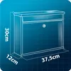 Briefkasten 37,5 x 30,5 x 12 cm schwarz HM-860 Produktbild-Vorschau 3