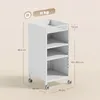Libreria HOMCOM con rotelle, carrello porta libri con Anteprima dell’immagine prodotto 3