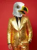 Groovy Gold Kostüm Anzug - für Karneval Silvester Größe: 58 Produktbild-Vorschau 5
