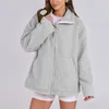 ASKSA Damen Teddy Fleece Jacke Warme Flanell Jacke Dicke Produktbild-Vorschau 3