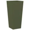 vidaXL Pflanzkübel 2 Stk. Olivgrün 35x35x75 cm Stahl Produktbild-Vorschau 5