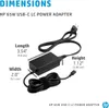 HP L30757-002 USB-C Netzteil - Notebook - Schwarz Produktbild-Vorschau 13