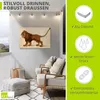 ARTland Wandbild Alu für Innen & Outdoor Löwe. 1521 Größe: Produktbild-Vorschau 3