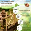Floranica Zauntor Haselnussholz Gartentor für Staketenzaun Produktbild-Vorschau 5