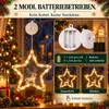 LED Fensterdeko Weihnachten 3er Set, Stern Weihnachtsbaum Produktbild-Vorschau 5