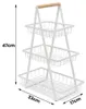 WELLHAUS 3-Etagen Obst Etagere aus Kohlenstoffstahl – Produktbild-Vorschau 8