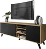 A modern TV stand with a curved television mounted above it. Náhled obrázku produktu