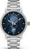 A close-up studio shot of a men's wristwatch with a skull design on the face. Náhled obrázku produktu