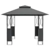 vidaXL Pavillon mit Dach Anthrazit 300x300x270 cm Stahl Produktbild-Vorschau 3