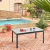 sweeek - Ausziehbarer Gartentisch aus Aluminium, 8 Plätze - Produktbild-Vorschau 7