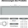 Wiltec plachta odolná voči poveternostným vplyvom sivá, Náhľad obrázku produktu 3
