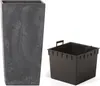 A tall, square, dark gray planter and a separate dark gray insert are shown against a white background. Náhľad obrázku produktu
