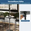 COSTWAY Ø50cm verstellbarer Schirmtisch, runde Tischplatte Produktbild-Vorschau 4