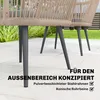 Outsunny Gartenstuhl 2er Set wetterfest Gartenstühle mit Produktbild-Vorschau 3