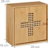 Szafka na leki Relaxdays, bambusowa, szafka stojąca, wys. x Podgląd zdjęcia produktu 4