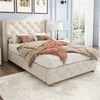 OKWISH lit rembourré  90x200 cm - Lit Simple Rembourré avec Voir les images du produit 3