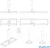 SkyRevolt Dachsparrenhalter 1m SAT Mast 60mm Stahl Produktbild-Vorschau 7