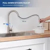 Bateria kuchenna z wyciąganą wylewką, ze stali nierdzewnej, Podgląd zdjęcia produktu 3