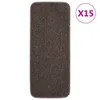 vidaXL Antirutsch Stufenmatten 15 Stk. 60x25 cm Braun Produktbild-Vorschau 6