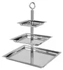 Fink NAGANO, 3er Etagere, Edelstahl , silber, L. 34 cm, B. Produktbild-Vorschau 1