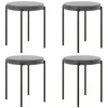 HOMCOM 4er-Set Esszimmerhocker Stapelbar Esszimmerstühle Produktbild-Vorschau 1