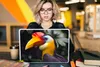 MuchoWow® Laptop Aufkleber Sticker Cover Vogel - Hornvogel Produktbild-Vorschau 5