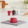 Bialetti Mini Express Magritte, Mokka-Kanne, Rot, Silber, Produktbild-Vorschau 10