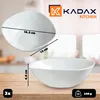 KADAX Saladiers 'Bleia", Blanc Saladier, 16,5 cm, Set de 3 Voir les images du produit 3