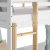 Homestyle4u Etagenbett 90x200 cm Hochbett Dreifachbett Weiß Produktbild-Vorschau 6