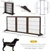 Bramka ochronna PawHut Dog Gate, wolnostojąca, z nóżkami, Podgląd zdjęcia produktu 2