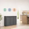 Relaxdays, cubo de basura con 3 compartimentos, capacidad Vista previa de la imagen del producto 2