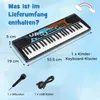 COSTWAY Kinder Klavier Keyboard, 49 Tasten tragbares Produktbild-Vorschau 3