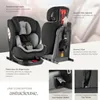 Siège auto pivotant LINUS norme i-Size avec ISOFIX - gris Voir les images du produit 3