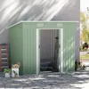 Outsunny Gerätehaus Metall 2,3 m² 207 x 130 x 182 cm Produktbild-Vorschau 9