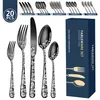 20 Teiliges Besteck Set, Besteckset inkl, mit Messer Gabel Produktbild-Vorschau 3