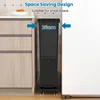 COSTWAY Poubelle 3 compartiments, 32L Poubelle avec bac, Voir les images du produit 7