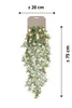 künstliche Rosen zum hängen weiß rosa mit 5 Ranken 75cm Produktbild-Vorschau 2