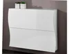 Schuhschrank >Onda< in Weiß/Hochglanz - 101x82x27cm Náhled obrázku produktu 1