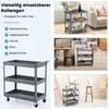 COSTWAY Werkbankwagen, werkplaatswagen met 2 niveaus, Productafbeelding-voorbeeld 6