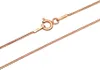 Panzerkette 925 Sterling Silber rose vergoldet 1,0mm breit Produktbild-Vorschau 1