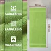NatureMark 2er Pack DUSCHTÜCHER  70x140cm DUSCHTUCH Produktbild-Vorschau 5