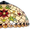 Clayre & Eef Abażur Tiffany Ø 50x25 cm Beżowy Czerwony Podgląd zdjęcia produktu 2
