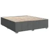 Boxspringbett mit Matratze Dunkelgrau 180x200 cm Stoff Produktbild-Vorschau 5