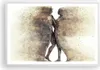 Gerahmtes Poster - Weißer Rahmen - Staub eine Frau ein Mann Produktbild-Vorschau 1