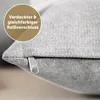 Blumtal 2er Set Kissenbezug 40x40 cm Chenille - Kuscheliges Produktbild-Vorschau 3