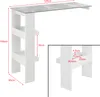 Bromölla 120 x 45 x 106 Barový stôl na montáž na stenu s Náhľad obrázku produktu 2
